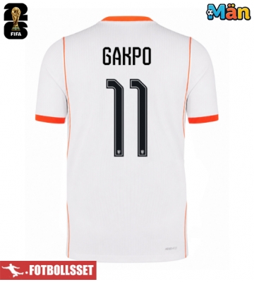 Nederländerna Cody Gakpo #11 Bortatröja VM 2026 Kortärmad